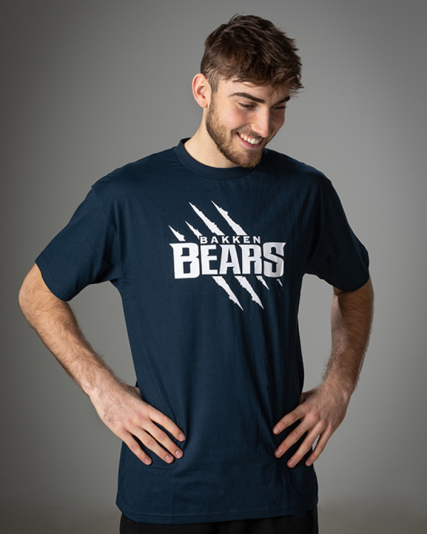 T-shirt med klør navy